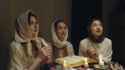 4K. Slavic women saw a ghost