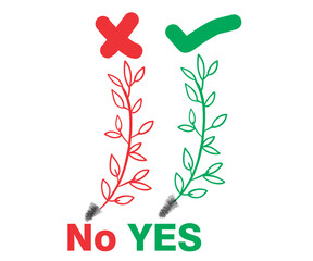business yes no agree approval sign symbol concept design