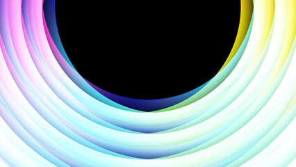 Vivid and colorful gradient circles and circles.
鮮やかでカラフルなグラデーションの円、輪