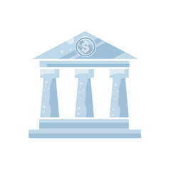 illustration of bank icon
