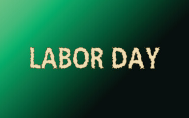 Labor day typography editorial text effect t shirt design