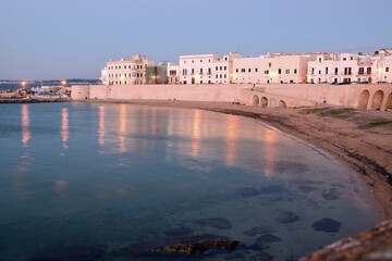 Scenery by the sea at dusk
