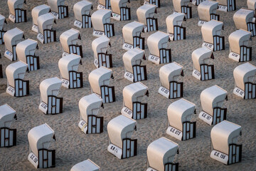 beach chairs at the Baltic Sea
