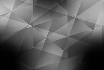 Light Gray vector polygon abstract backdrop.