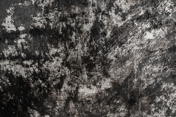 Black and white old grunge scratched metal surface steel background damaged outdated texture obsolete shabby