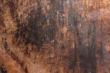Rusty retro dirty old grunge scratched metal surface steel background damaged outdated texture obsolete shabby