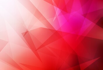 Light Red vector texture with triangular style.