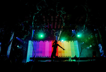 lgbt flag on stage lgbt community rights