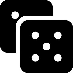 dice cubes icons set. dice set Vector icon simple design. Set of dice. Traditional game dies with marked with different number