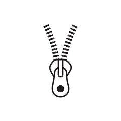 zipper icon logo vector design template
