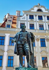 The Hans Jakob Fugger Monument in Augsburg, Bavaria, Germany