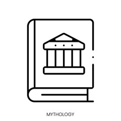 mythology icon. Linear style sign isolated on white background. Vector illustration