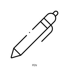 pen icon. Linear style sign isolated on white background. Vector illustration