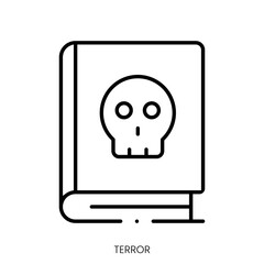 terror icon. Linear style sign isolated on white background. Vector illustration