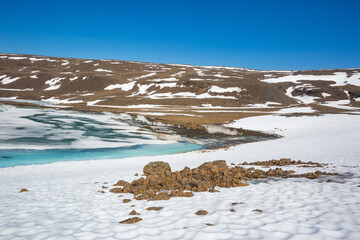 Lake on Putorana Plateau. Russia, Taimyr