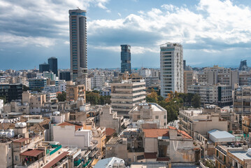 Fototapeta premium Skyline of Nicosia city, Cyprus
