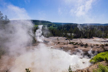 Beautiful landsacpe around Turbulent Pool, Sulphu Caldron