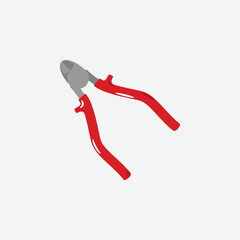 Diagonal Cutters. Construction Concept. Vector