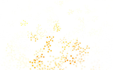 Light Orange vector backdrop with artificial intelligence data.