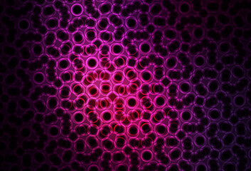 Dark Pink vector template with circles.