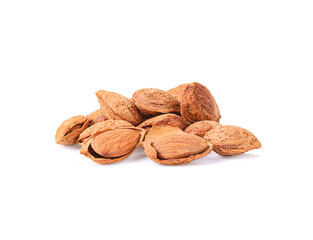 Almond. Nuts isolated on white background