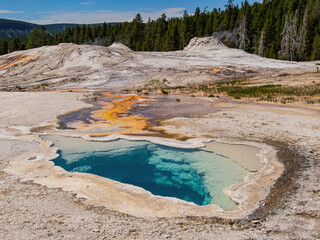 Sunny view of the landscape of Heart Spring