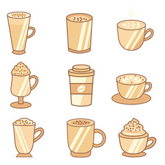 Set coffee icon