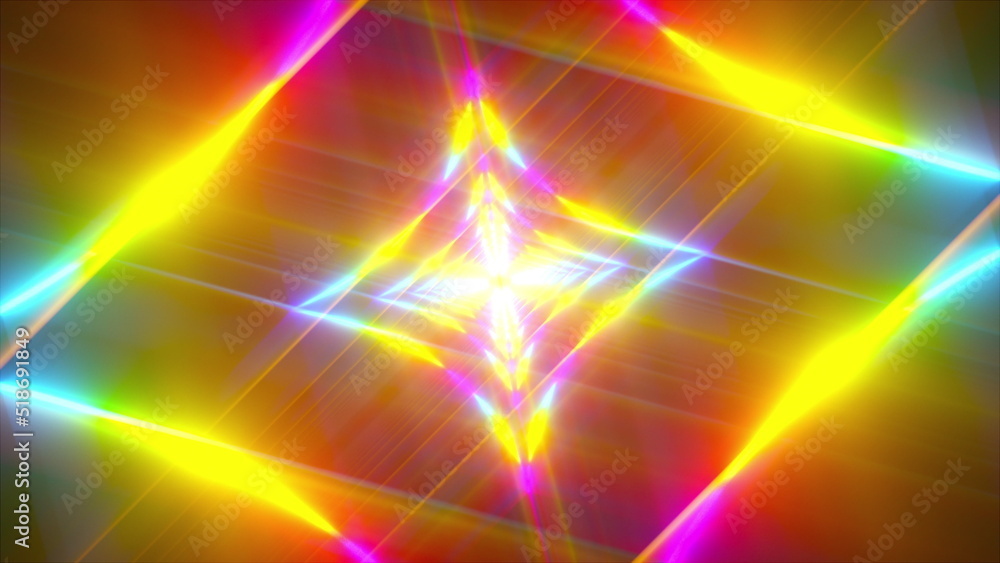 Poster abstract neon lights. computer generated 3d render