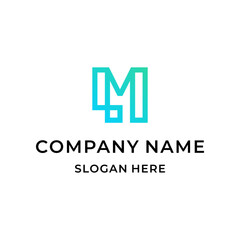 Fototapeta premium monogram letter LM logo design.