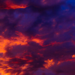 Fototapeta premium Sunset In Downtown Criciúma, Santa Catarina, Brazil