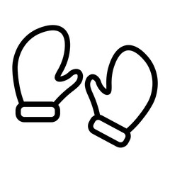 gloves line icon