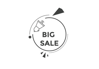 Big sale text symbol. Big sale text web template Vector Illustration.
