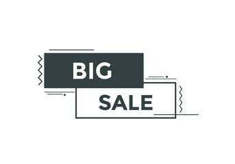 Fototapeta premium Big sale text symbol. Big sale text web template Vector Illustration. 