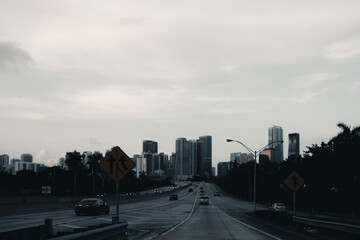 Obraz premium sunset over the city