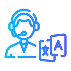 operator translate gradient icon