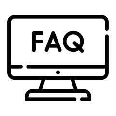 faq.qa line icon