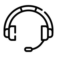 headphones line icon