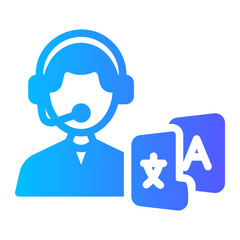 operator translate gradient icon