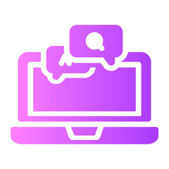 question online gradient icon