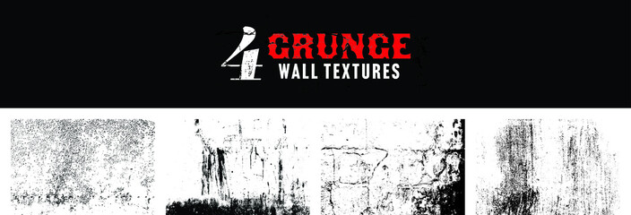 Grunge Wall Texture Vector Pack Collection Set	