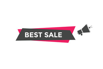 Best sale text symbol. Best sale text web template Vector Illustration.

