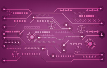 crimson red geometric hi-tech abstract background11