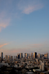 Fototapeta premium city skyline at sunrise 2022/05/30 04:28 Tokyo Shinjuku