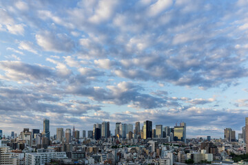 city skyline, 2022/05/28 05:01, Tokyo Shinjuku skyscrapers