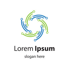 Fototapeta premium Technology logo images illustration