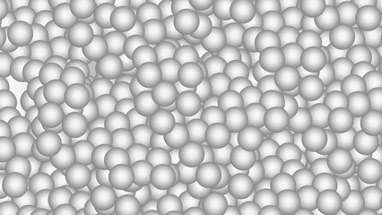 silver balls in a pattern