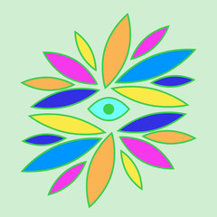 abstract flower design