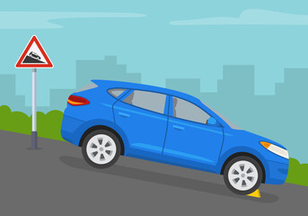 Obraz na płótnie Canvas Safe driving rules and tips. 