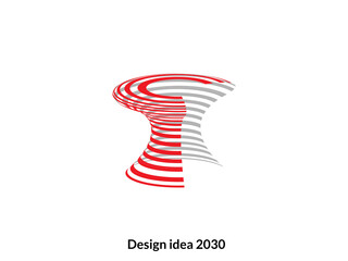 Obraz premium Business Rattan wraps design icon idea 2030. Best Design Idea for Wrap design.svg