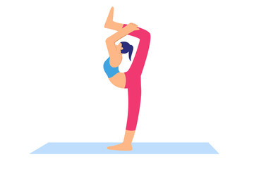 Practicing yoga daily helps the body maintain good flexibility.